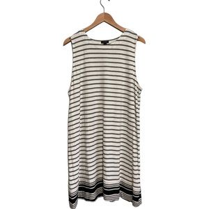 J.Jill NWT Sleeveless A Line Striped Dress: Size XL